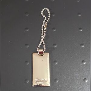 Nine West Silver Tone Bag Charm Hang Tag